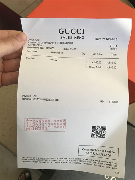 receipt gucci bags|are Gucci bags genuine.